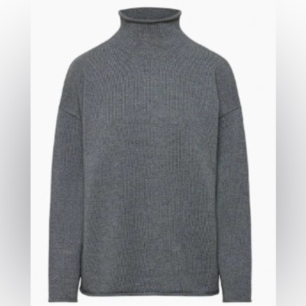 Babaton Women’s Mockneck Grey Sweater, Size XL